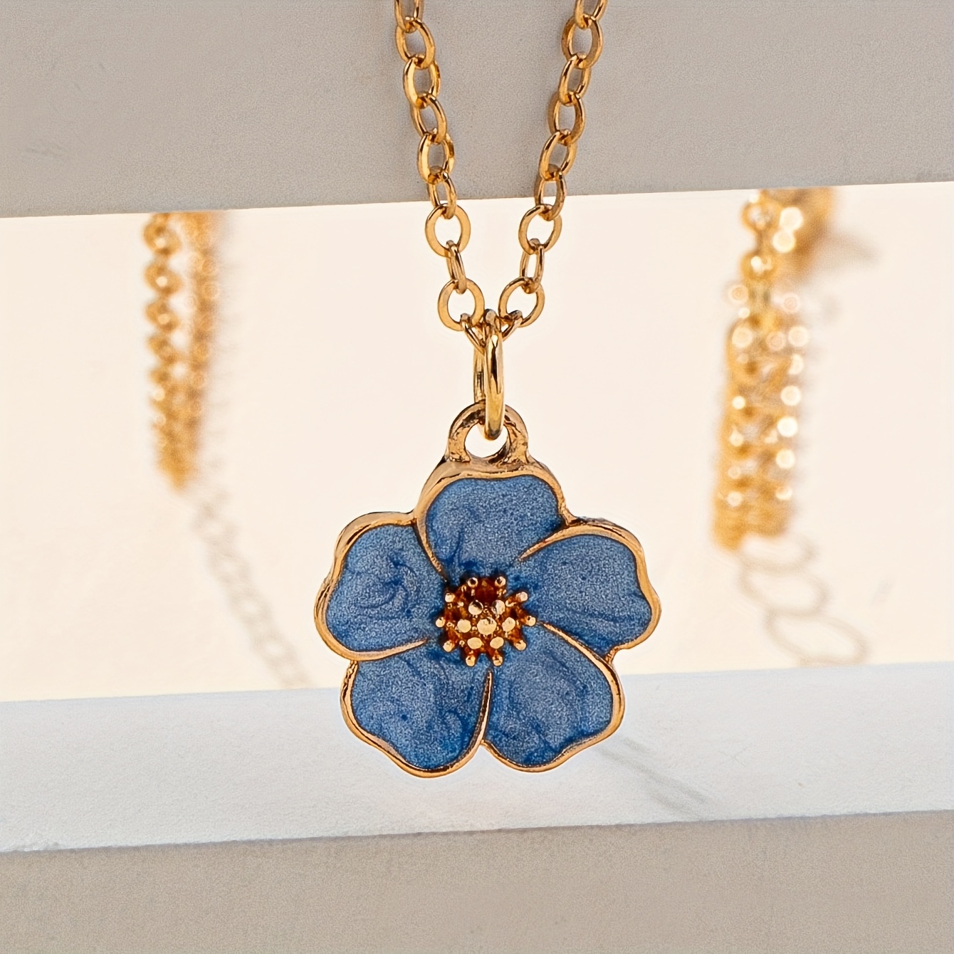 Stylish Minimalist Enamel Necklace for Women